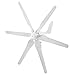 VEVOR Wind Turbine 300Watt Wind Turbine Generator DC 12V Wind Turbine Generator Kit 6 Blades for Home and Business Power Supplementation (300Watt)