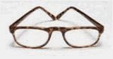 Glasses Reading 3. 00 Power, 0.5 Eye Plastic Tort WireCo