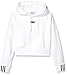 adidas Originals Women's V-ocal Cropped Hooded Sweatshirt, White, Medium