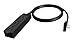 STANLEY 31132 3-Outlet 15FT Extension Cord with Flat Plug, Black
