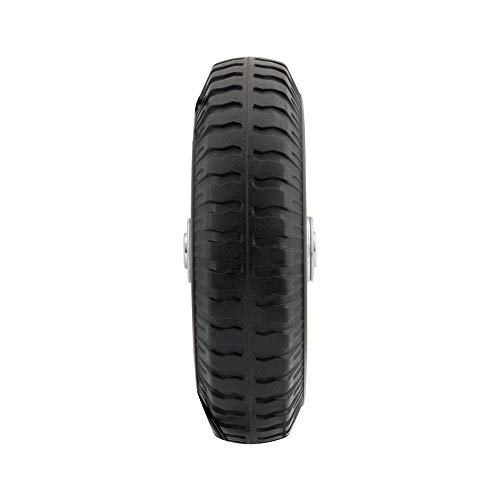 Marathon 2.80/2.504" Narrow Width Flat Free Hand Truck / Utility Cart Tire on Wheel, 3"Centered