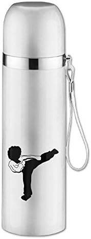YupooHaoPL Stainless Steel Mug Kickboxer5 Design Vacuum Cup, 16-Ounce, White
