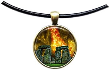 Nebula Necklace Astronomy Jewelry Stonehenge Pendant