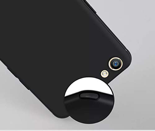 Ankirant Flexible Rubber Soft Shockproof Full Body Protection Back Case Cover for Vivo V5/V5s/Y66/Y67 (Black)