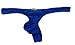 Youngbox Men's Thong G-String Sexy Mesh See Through Briefs Underwear, US L/Asia Tag XL(Waist 31-34), Dark Blue