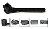 JSP Manufacturing 1 Pack Black Gas and Bung Wrench Non Sparking Solid Drum Bung Nut Wrench