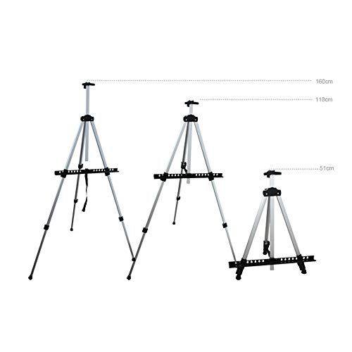 Puyujin Artist Easel Stand Aluminum Field Table Top Floor Art Easels Adjustable Height(Ship from US)