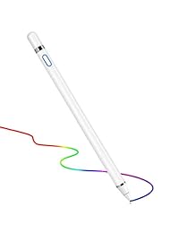 Stylus Pen for Touch Screens, Digital Pen Active Pencil Fine Point Compatible with iPhone iPad and Other Tablets (White)