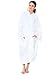 Kimono Robe Unisex 100% Cotton Waffle Spa Bathrobe, White