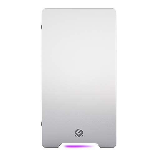 MTALLICGAR-MetallicGear-Neo-Mini-V2-Series-Mini-ITX-Case-Compact-Chassis-Sand-Blasted-Aluminum-Tempered-Glass-Panel-Liquid-Cooling-Ready-Silver