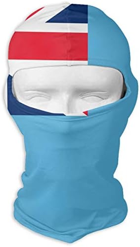 Huitong Shengshi Flag of The Fiji Islands Unisex Outdoor Sunscreen Windproof Mask Neck Scarf Balaclava Headgear Hood Motorcycle Cycling Fishing Face Mask