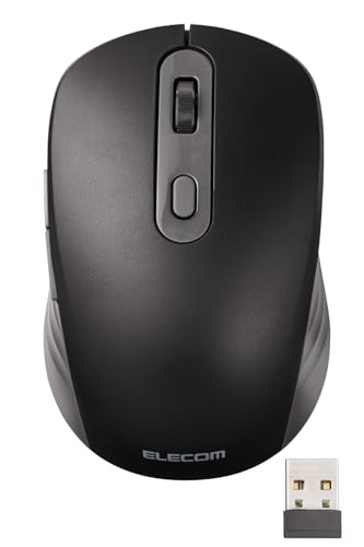 エレコム ワイヤレスマウス 静音 充電式 OSMOD Six Bluetooth 無線2.4GHz両対応 2台接続 マルチペアリング 6ボタン ブラック M-MY35MBSBK-G商品画像