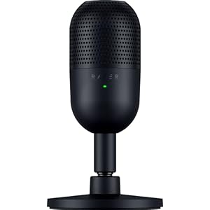 Razer レイザー Seiren V3 Mini コンデンサーマイク 超コンパクト設計 タップ式ミュートセンサー ゲーミングマイク