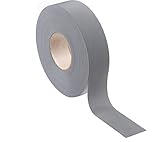 Reflective Fabric Stripe Sew On Tape Safety Trim Caution High Visiblility Self Security Marking Warning Conspicuity Sticker Roll for Tape Vest Strip Uniform Gloves Hats Band 5CM10M(2inch32ft) Silver