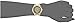 GUESS Women's U0909L2 Trendy Gold-Tone Watch with  Gold Dial  and Genuine Leather Band