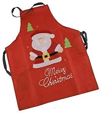 Toyland® Christmas Apron - Merry Christmas Santa Design - Red - 60cm x 76cm