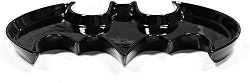 Batman-Ceramic-Serving-Tray-Platter-DC-Justice-League-Bat-Symbol-Design-Dishwasher-and-Microwave-Safe-Black-14-x-10