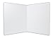 Golden State Art, Cardboard Photo Folder for 8x10/6x8 (Pack of 25) Cut Corners GS010 White Color