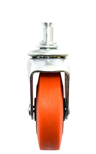McKay 360° Multi-directional 2.5" Stem Caster with Swivel Wheels: Great for Dollies, Creepers & Shopping Carts (1 Pack) - Thumbnail 6
