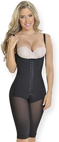 Fajas Colombianas MYD 2 Front Fastening Options Long Leg Strapless, Post Surgical Body Shaper Girdles Ref 0077