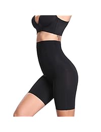 Pantalones cortos moldeadores de cintura alta para mujer, moldeador de muslo, adelgazante, bragas cortas