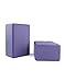 Nu-Source Yoga Block (2-Piece), Purple, 9 x 6 x 4-Inch