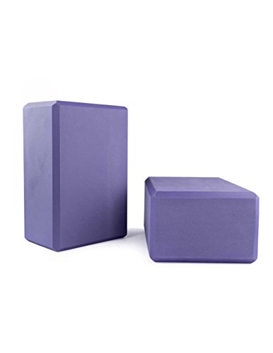 Nu-Source Yoga Block (2-Piece), Purple, 9 x 6 x 4-Inch