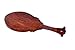 Hashcart Hand Mirror for Women - Hand Held Mirror - Wooden Vintage Hand Mirror Travel Mirrors (Oval, Brown) Portable Decorative Hand Carved Purse Mirror
