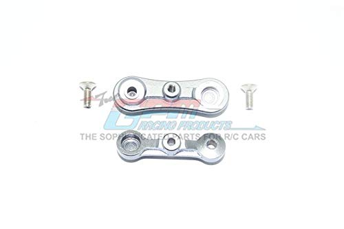 Losi 1:10 Baja Rey / Rock Rey Upgrade Parts Aluminum Stabilizing Mount for Steering Assembly - 1Pr Set Gray Silver