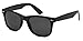 Retro Rewind Polarized Sunglasses (Black Gloss, Polarized)