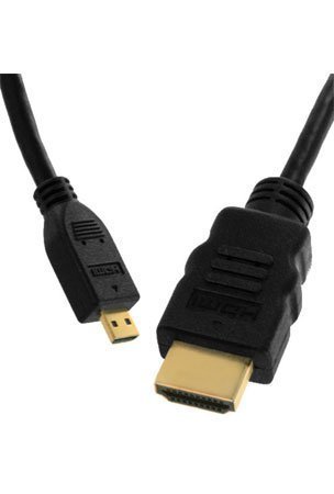 Micro HDMI (Type D) to HDMI (Type A) Cable- 6 Feet