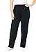 Roamans Women's Plus Size Petite Straight-Leg Soft Knit Pant Pull On Elastic Waist - 1X, Black