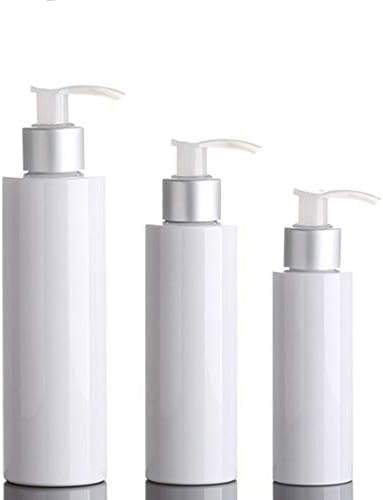 HVdsyf 100-200ml Empty Pump Bottle, Portable Travel Cosmetic Liquid Skin Lotion Container Empty Bottle White 200ml