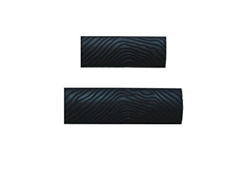 Shentian 2Pcs M-Shape(MS6,MS7,MS8) Wood Grain Design Decorating Tool Graining Rubber Painting,Black (MS7)