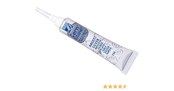 Amazon Com Lefranc Bourgeois Paint Additive Glass Earthenware Ring 20 Ml Silver Office Products