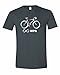 Men's Bicycle Infinity Miles Per Gallon MPG Unlimited Bike Cyclist T-Shirt-Charcoal-Large