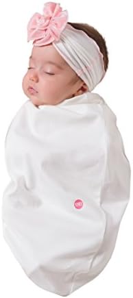 Cozy Cocoon - Baby Cocoon Swaddle & Matching Headband - Rose Bow / 3-6 months - Made in USA