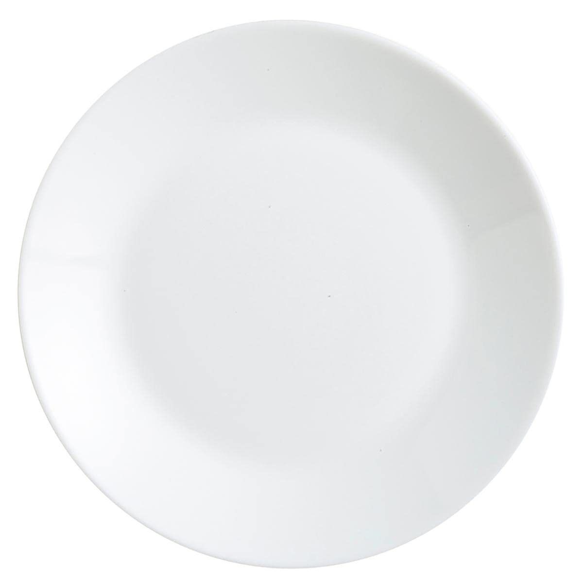 Arcopal Dessert Plates, Extra Sturdy Opal Glass Dinnerware, 18 cm, White, 12 Pieces
