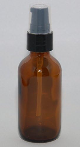 All4u 1 Oz Amber Boston Round Glass Bottle with Fine Mist Sprayer 12/bx+1 Free Clear Pipette