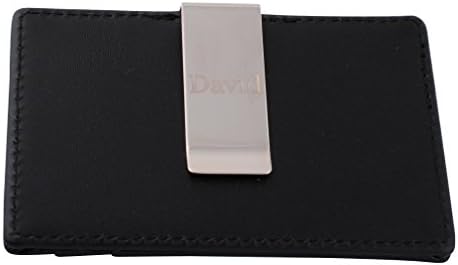 GP Personalized Engraved Money Clip &amp; Credit Card Case for Father &amp; Boyfriend Gift