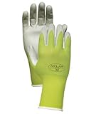 Atlas NT370 Nitrile Garden and Work Gloves, Green Apple, Medium