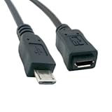 CY 5ft Full Pin Connected Micro USB 2.0 Type 5Pin Male to Female Cable for Tablet & Phone & MHL & OTG Extension