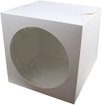 Giant Cupcake Box - White - Perfect for transporting finished giant cupcake cakes (1 Single) by Reynards