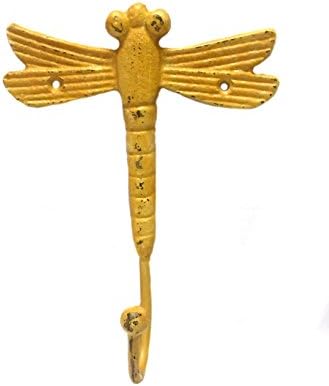 Yellow Dragonfly Wall Hook
