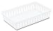 Sterilite Storage Tray, Plastic Basket to Organize Drawers or Shelves in the Bathroom, Office, or Kitchen, White, 24-Pack