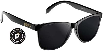 Glassy Sunhaters Sunglasses Deric Black with Polarized Grey Lenses