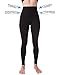 Homma High Waist Tummy Compression Control Slimming Leggings Tights (X-Large, Black)