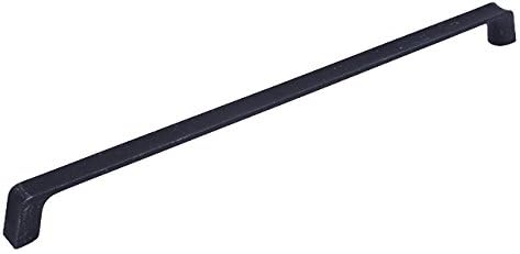 Century Raw Authentic Farm House 320mm Center Rustic Barn Cabinet Drawer Handle Pull (10, Black Steel)