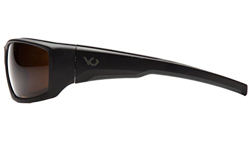Venture Gear Overwatch Shooting Safety Sunglasses, Black, Bronze Anti-Fog Lens