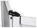 Rockville RFAAW 112x48 DJ Event Facade Lightweight Aluminum Booth, 360-Degree Panel Rotation, Fire-Retardant Scrim, Foldable Design, Perfect for Mobile DJs and Event Professionals (4 Panels)
